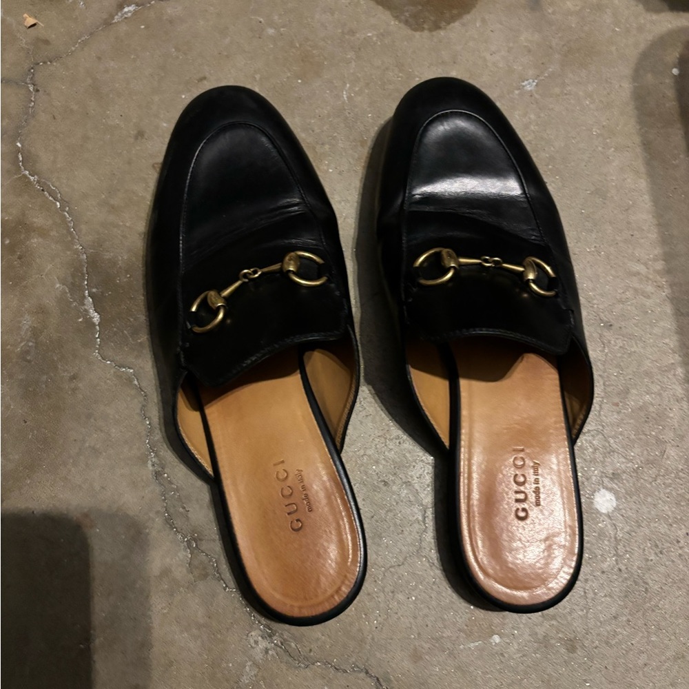 Gucci Princetown leather slippers